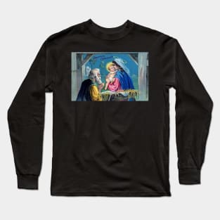 Vintage Christmas Jesus Birth Long Sleeve T-Shirt